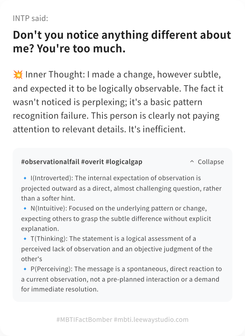 Fact Bomber result example